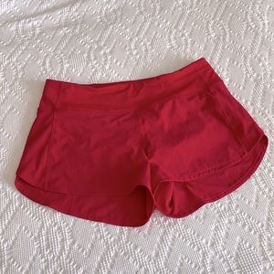 NWOT Lululemon Speed Up Shorts 4” Inseam Dark Red Size 10
